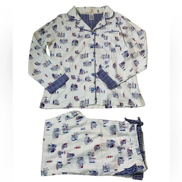 Munki Munki Women’s Flannel Costco Theme Pajamas Set Large - Picture 2 of 8